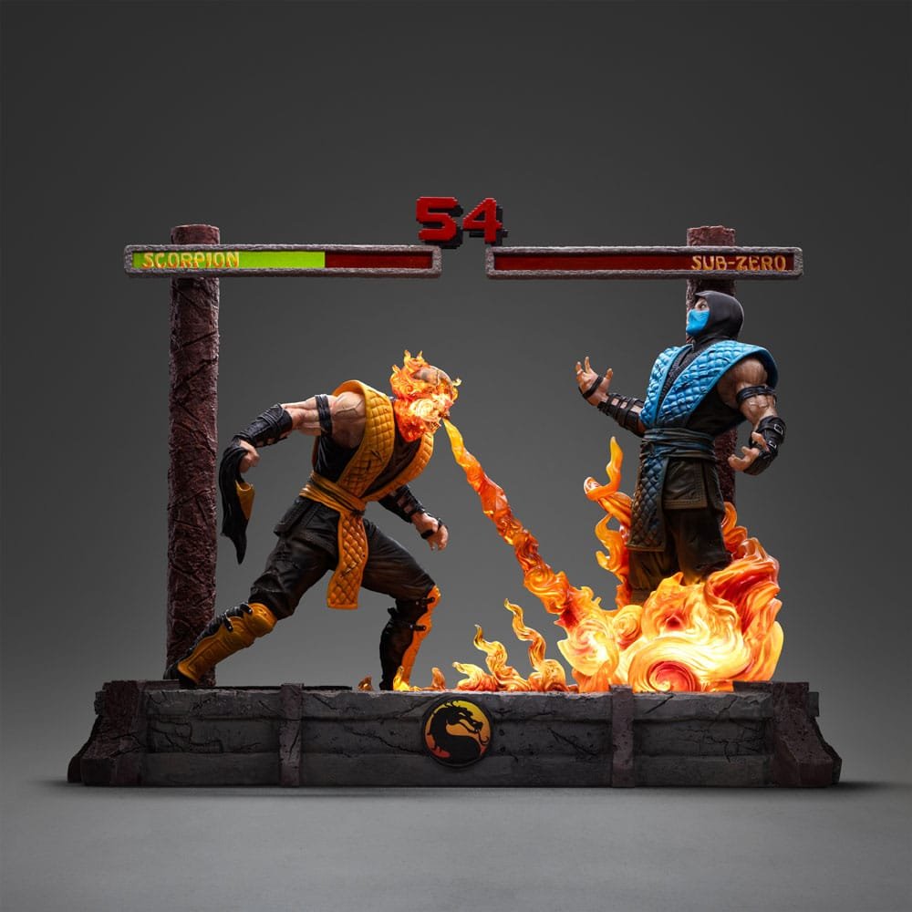 figurines mortal kombat scorpion sub zero